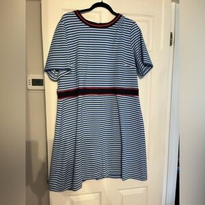 Draper James Blue and White Striped Dress